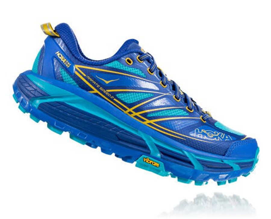 Hoka One One Trailsko Dame - Mafate Speed 2 - Blå - 892417QAF